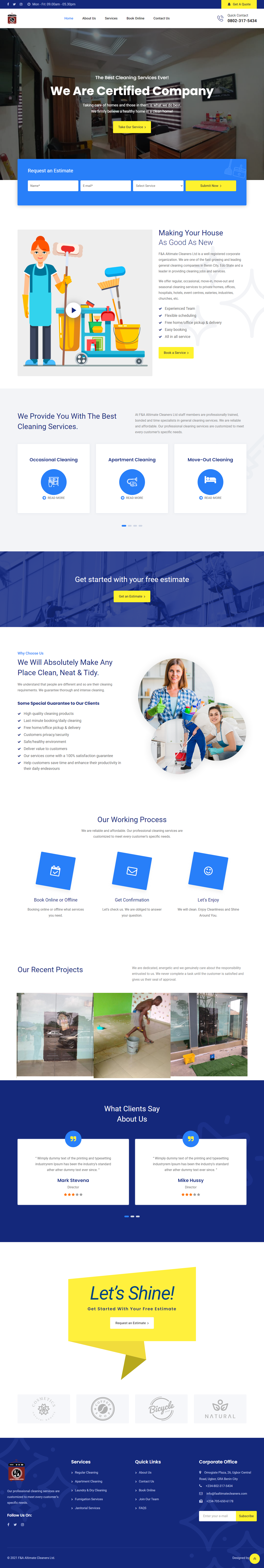 f&a altimate cleaners